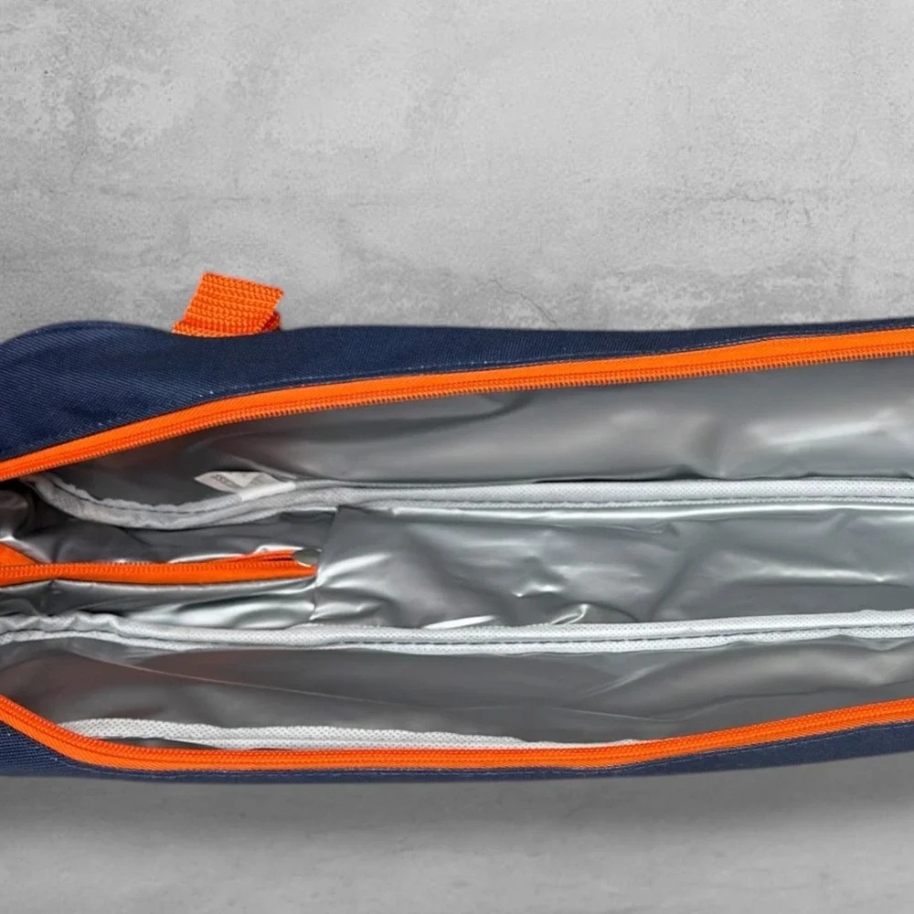 Detroit Tigers Cooler Insulated 6-Can Bag Navy Orange Miller Lite Baseball Bat
